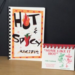 Set of 2 Cookbooks - Hot and Spicy Themed